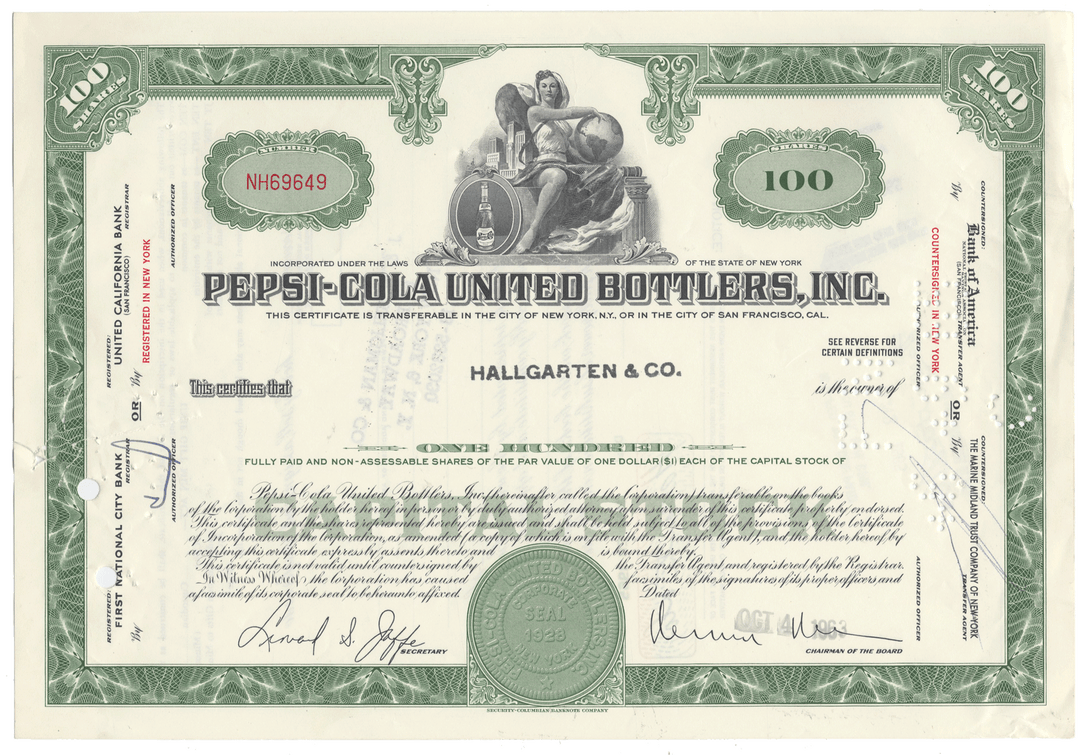 Pepsi-Cola United Bottlers, Inc.