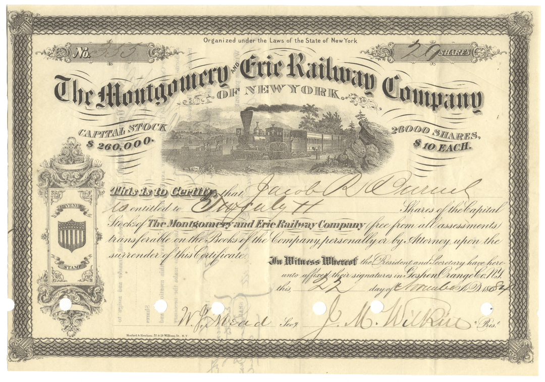 Montgomery and Erie Railway Company of New York
