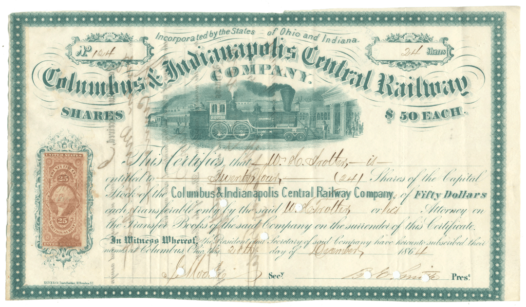 Columbus & Indianapolis Central Railway Company
