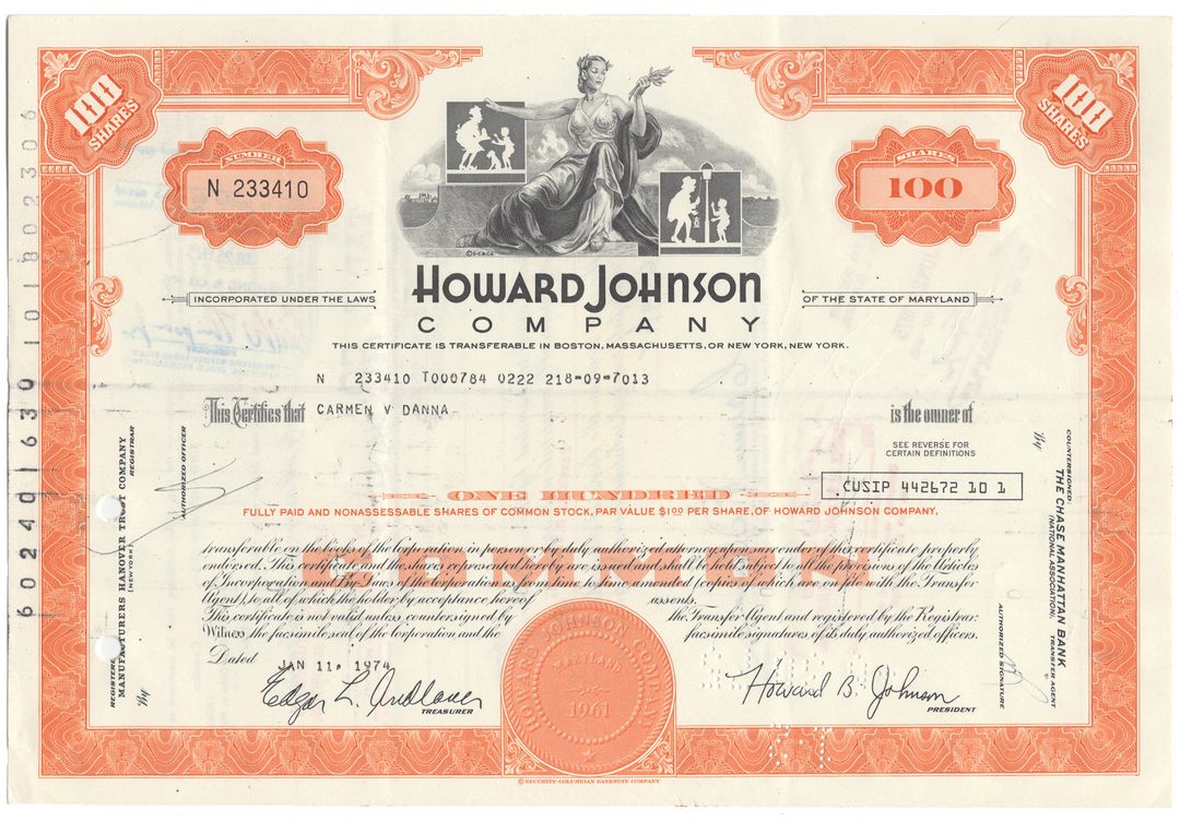 Howard Johnson Company (LOT OF 27 PIECES)