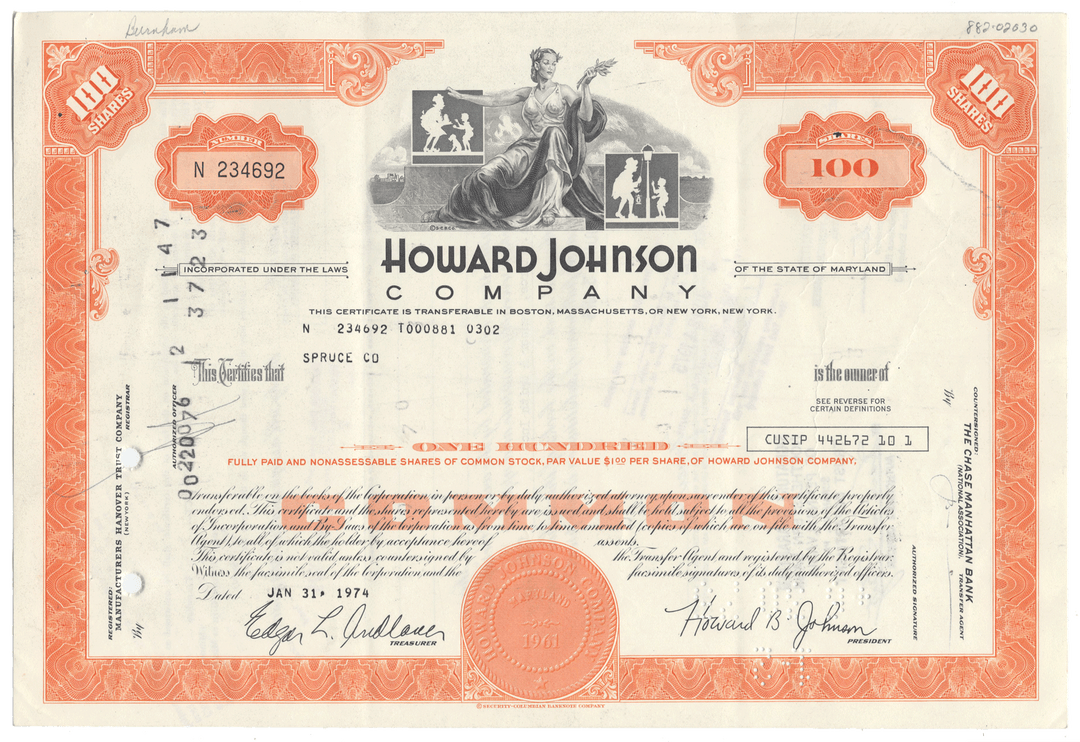 Howard Johnson Company (LOT OF 27 PIECES)