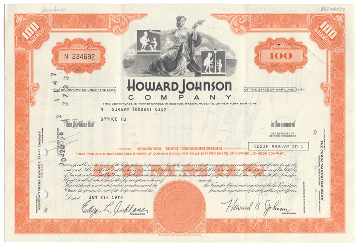 Howard Johnson Company (LOT OF 27 PIECES)