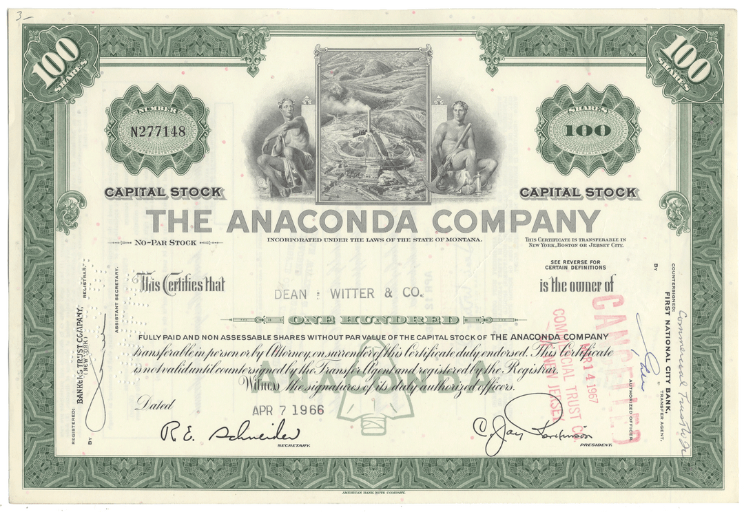 Anaconda Company (LOT OF 8 PIECES)