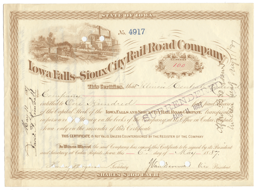 Iowa Falls and Sioux City Rail Road Company