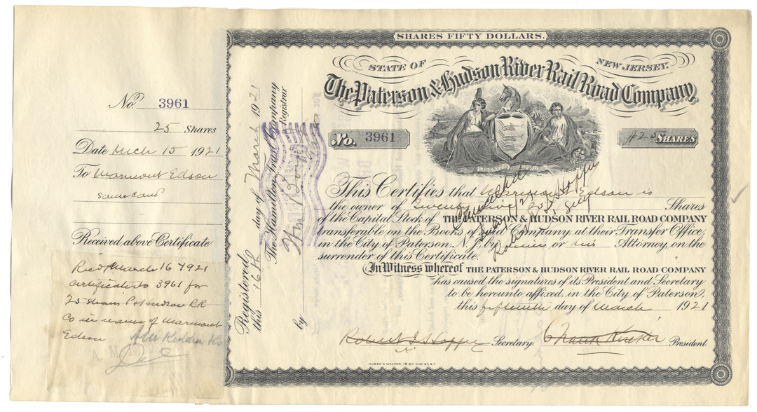 Paterson & Hudson River Rail Road Company