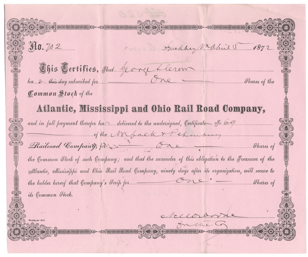 Atlantic, Mississippi and Ohio Rail Road Company