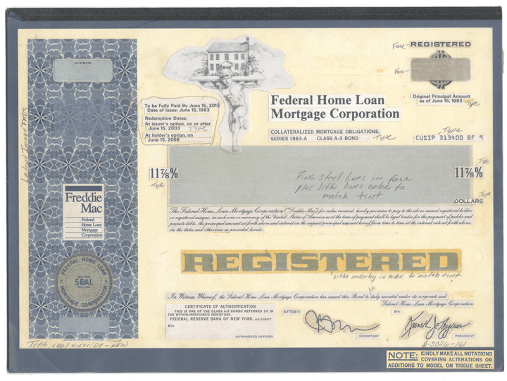 Very Rare FEDERAL HOME LOAN MORTGAGE (FREDDIE MAC) Working Proof