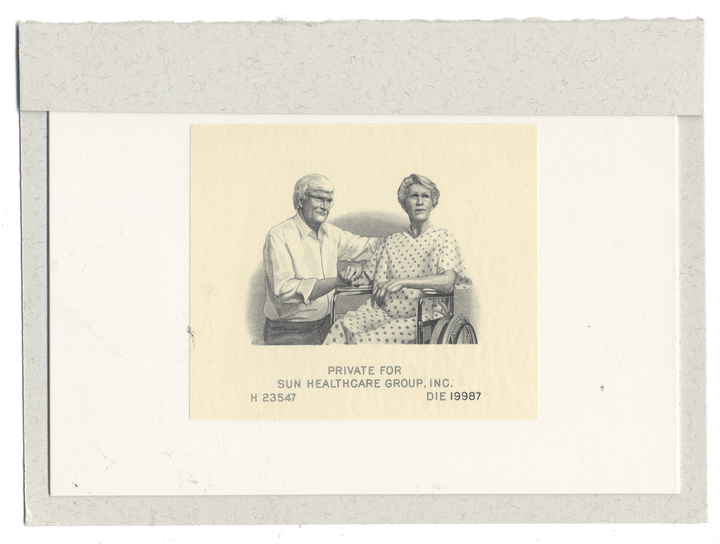 Working Proof from the Sun Healthcare Group for one of the company's Common Stock certificates