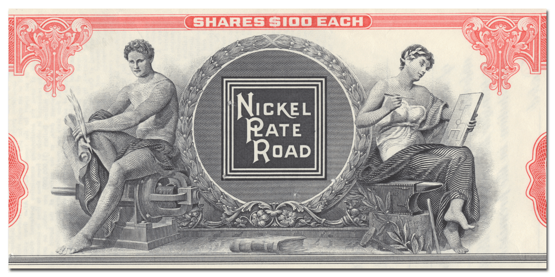 New York, Chicago and St. Louis Railroad Company Stock Certificate