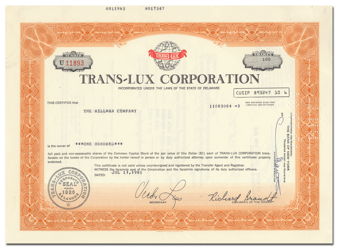 Trans-Lux Corporation