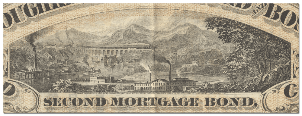 Poughkeepsie, Hartford & Boston Railroad Company Bond Certificate