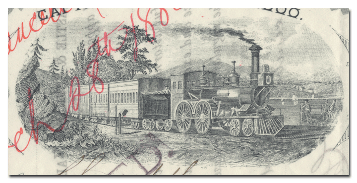 New Castle and Shenango Valley Railroad Company Stock Certificate