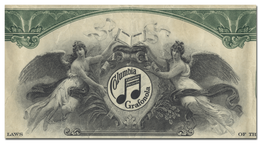 Columbia Graphophone Manufacturing Company Stock Certificate