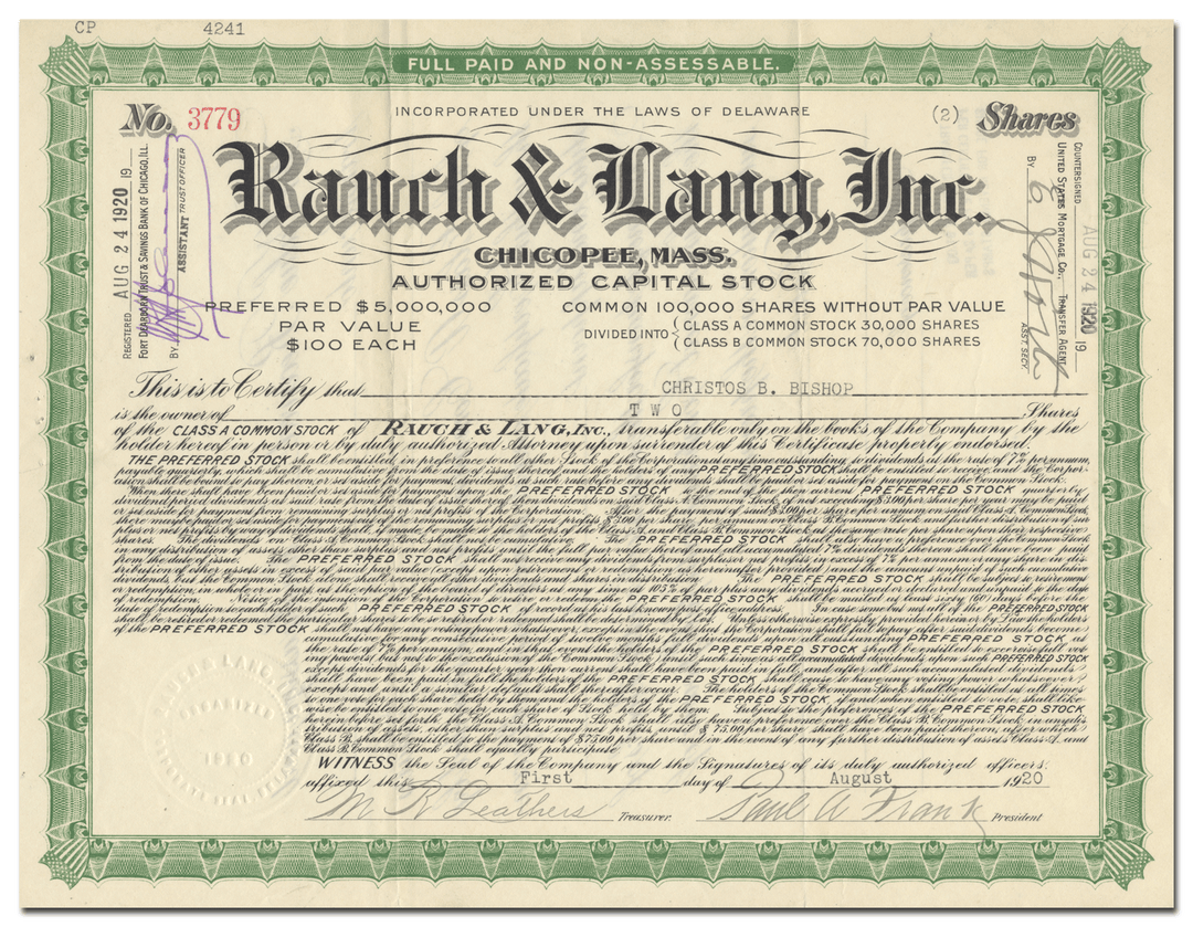 Rauch & Lang, Inc.