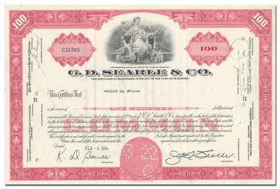 G. D. Searle & Co. Stock Certificate