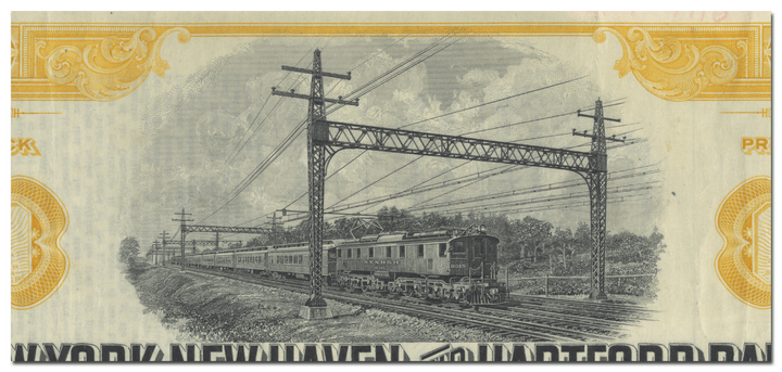 New York, New Haven and Hartford Railroad Company Stock Certificate