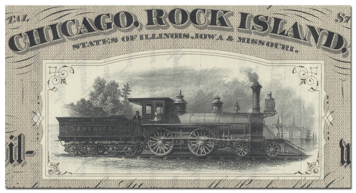 Chicago, Rock Island and Pacific Railway Company Stock Certificate