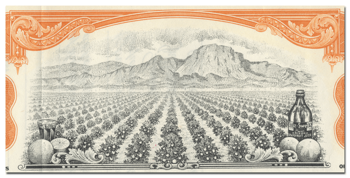 Ariz-Sweet Packing Corporation Stock Certificate