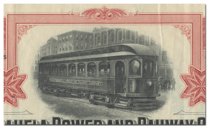 Monongahela Power and Railway Company Stock Certificate