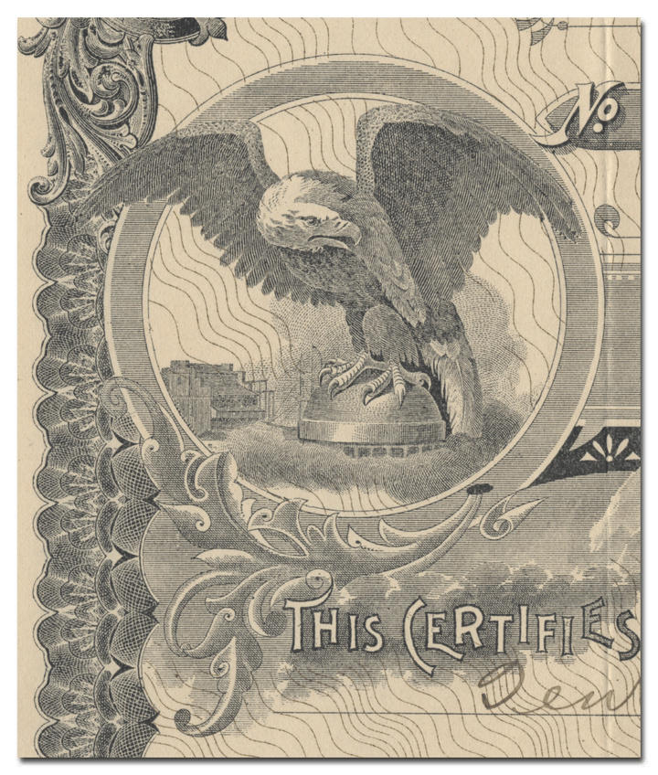 Pasteurized Milk and Ice Cream Company Stock Certificate