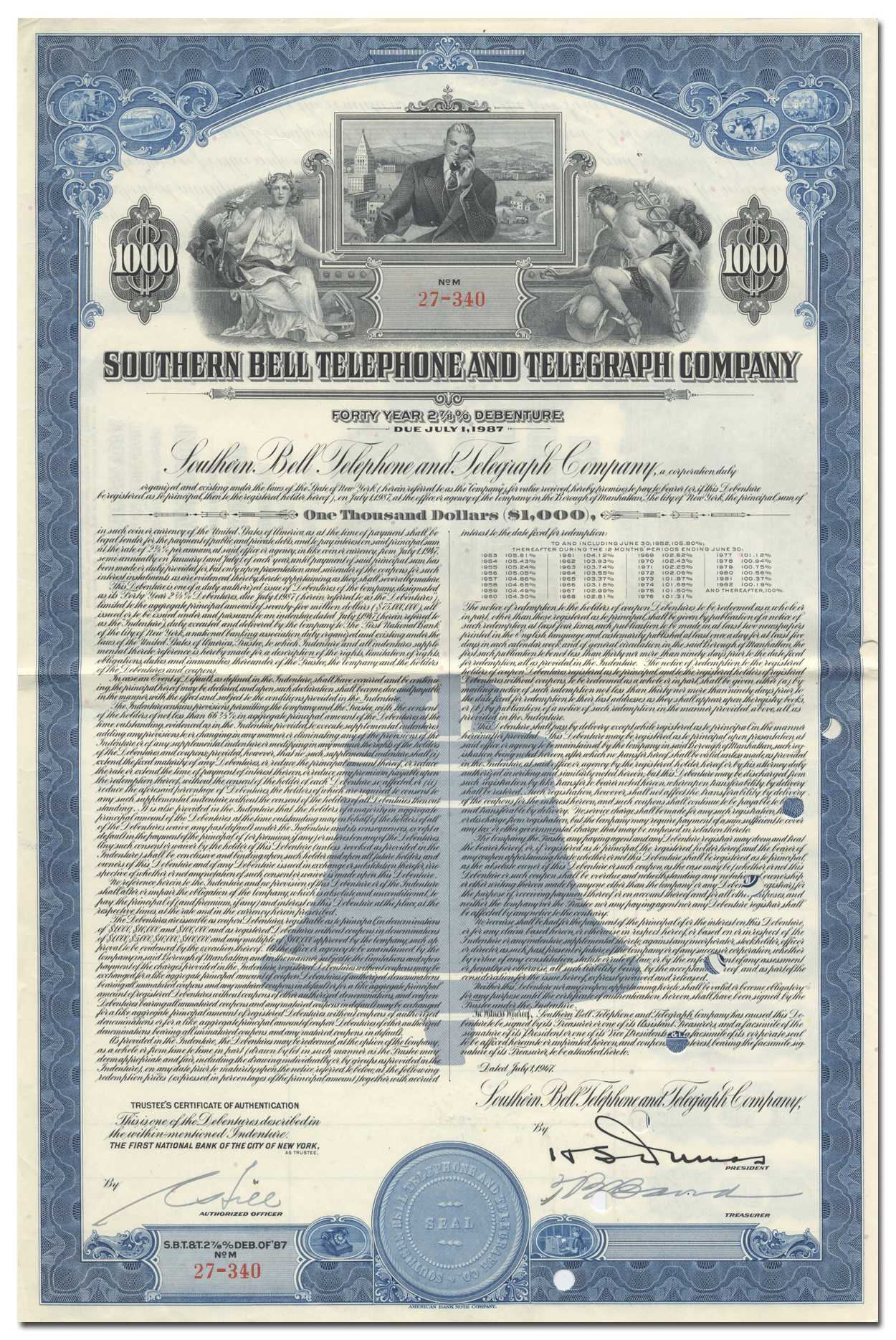 Western Union Telegraph Company to Deland, Florida by Western Union  Telegraph Company