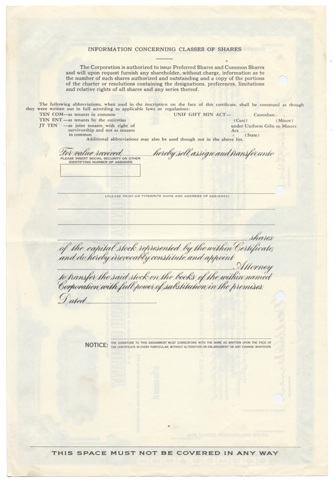 Carolina Telephone and Telegraph Company Specimen Stock Certificate