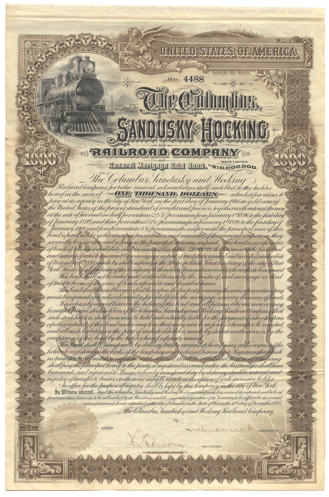 Columbus, Sandusky and Hocking Railroad Company