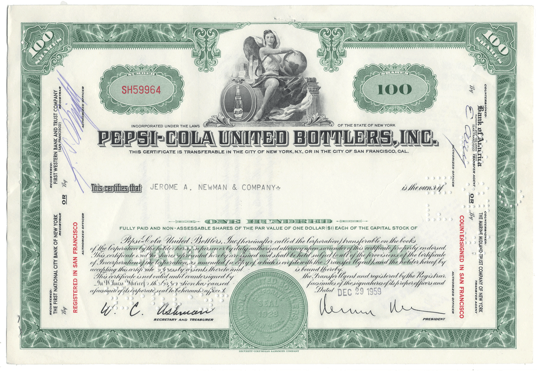Petroleum and Trading Corporation Stock Certificate
