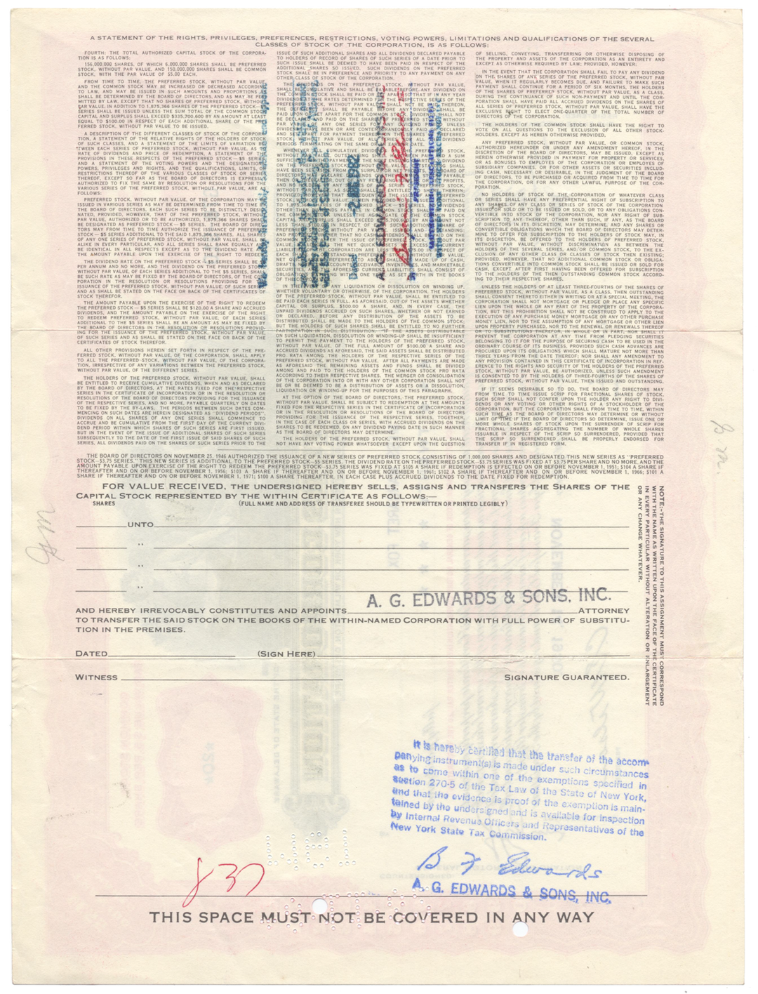 General Motors Corporation Stock Certificate