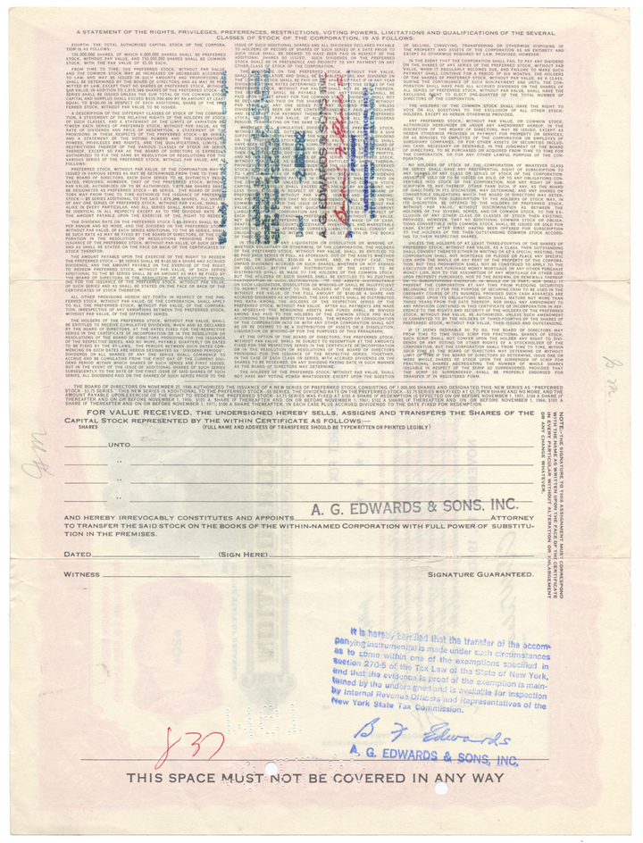 General Motors Corporation Stock Certificate