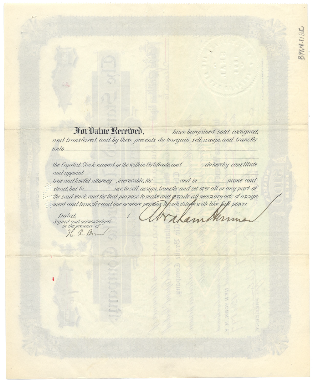 Standard Air Brake Company Stock Certificate