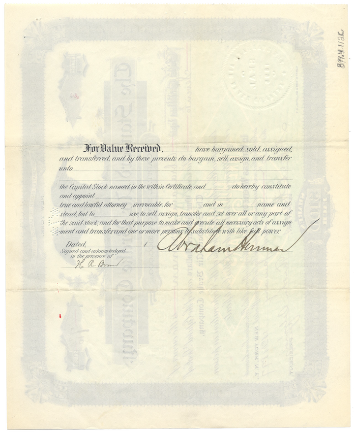 Standard Air Brake Company Stock Certificate