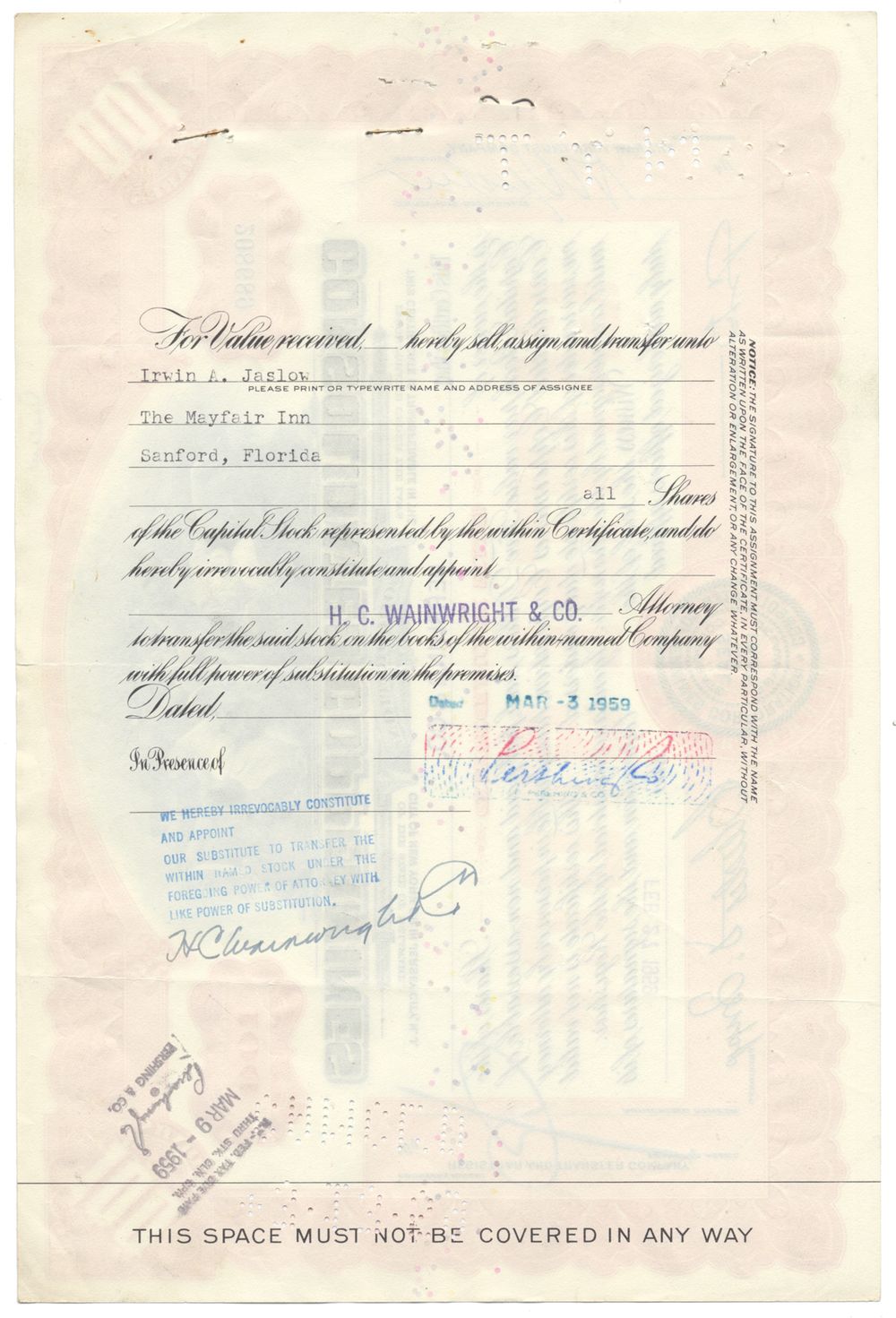 Consolidated Coppermines Corporation Stock Certificate