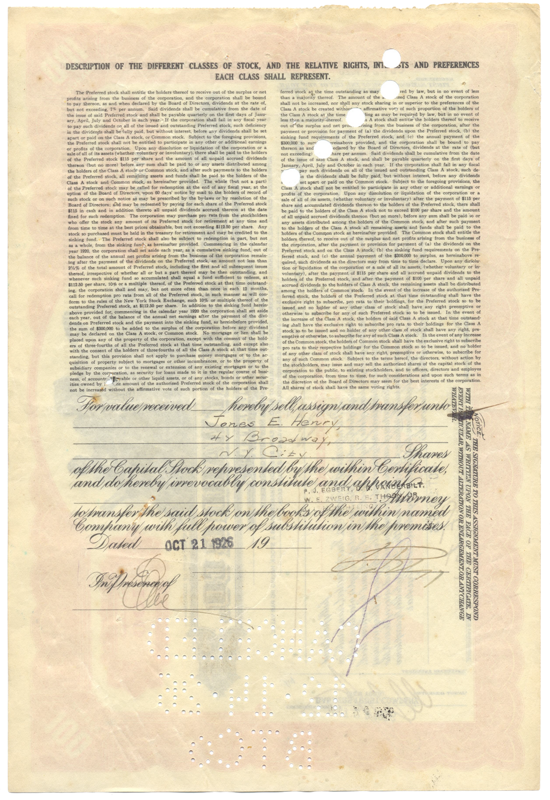 Montgomery Ward & Co., Incorporated Stock Certificate