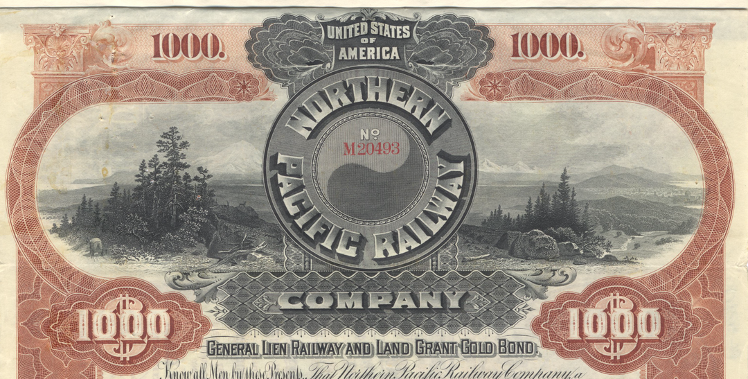 Northern Pacific Railway Company Bond Certificate