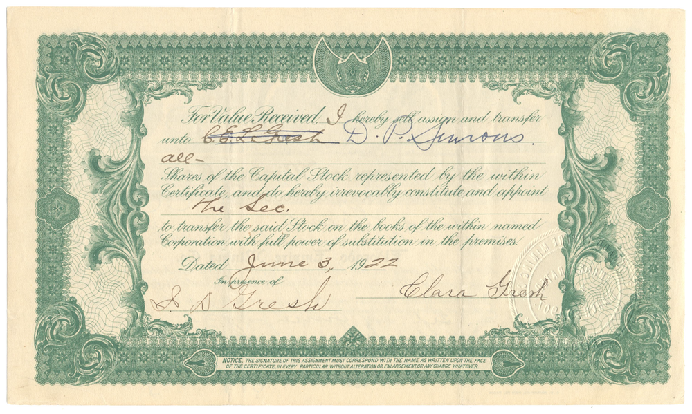 Eldorado Empire Mining Co. Stock Certificate