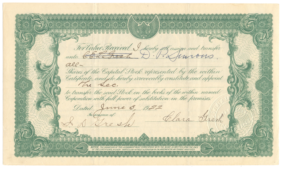 Eldorado Empire Mining Co. Stock Certificate