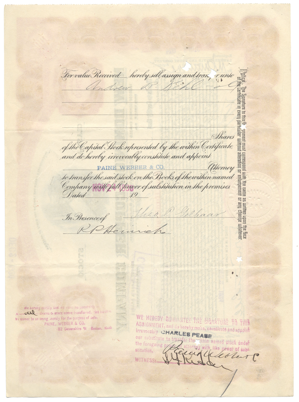 New Dominion Copper Company Stock Certificate