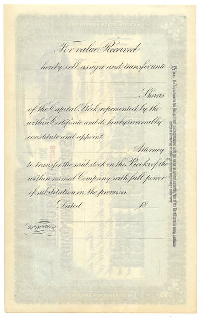 Milwaukee Street Railway Company Stock Certificate