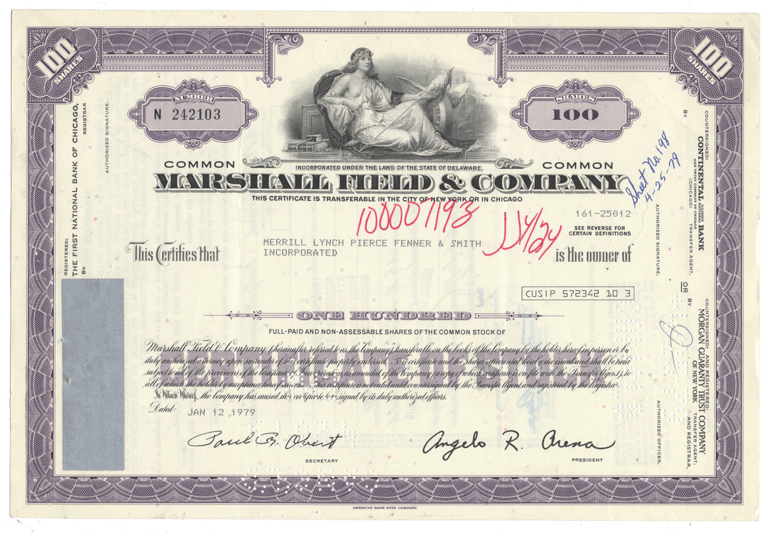 Marshall Field & Company (LOT OF 3 PIECES)