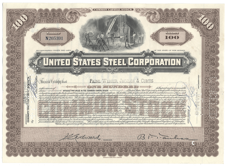 Lehigh Valley Railway Company Bond Certificate