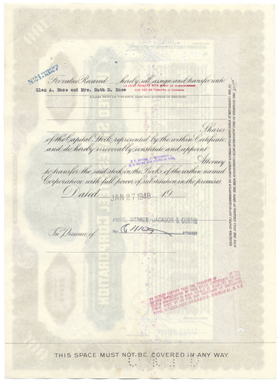 United States Steel Corporation Stock Certificate