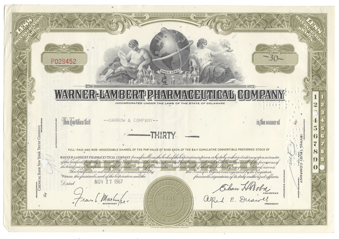 Warner-Lambert Pharmaceutical Company