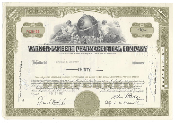 Warner-Lambert Pharmaceutical Company