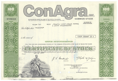 ConAgra, Inc. Stock Certificate