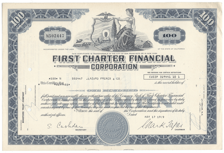 International Safety Razor Corporation Stock Certificate