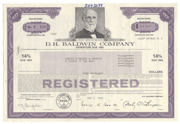 D. H. Baldwin Company (LOT OF 98 PIECES, Wallpaper Lot)