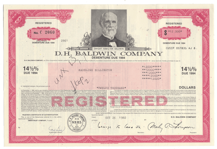 D. H. Baldwin Company (LOT OF 98 PIECES, Wallpaper Lot)