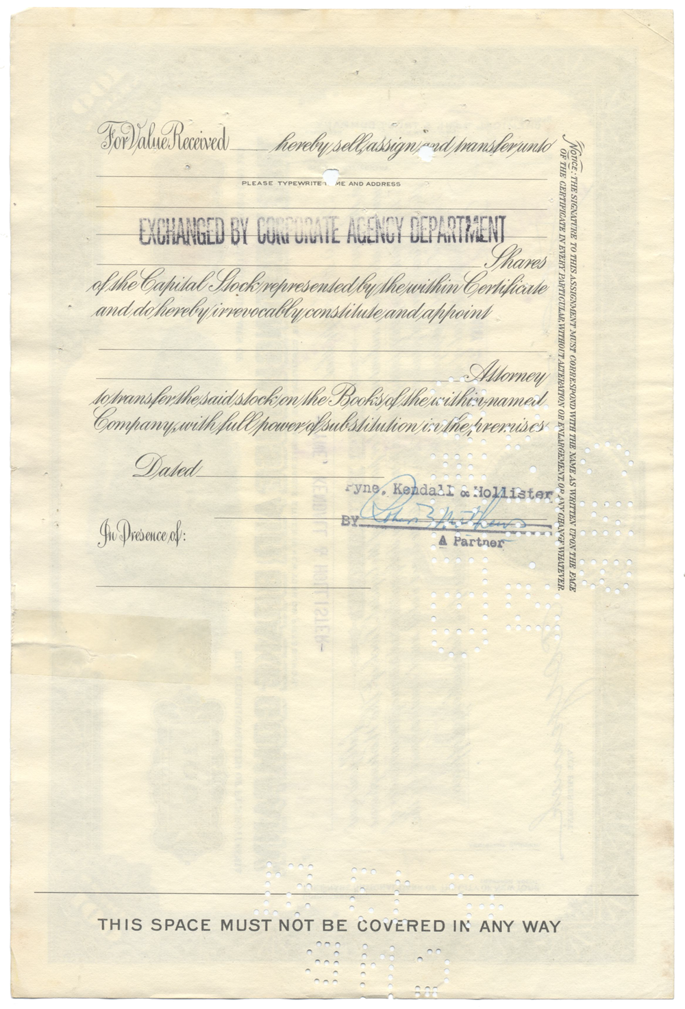 Westinghouse Air Brake Company Stock Certificate