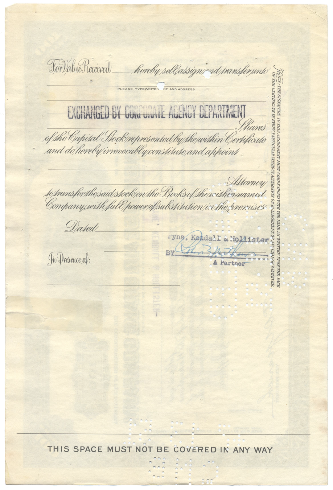 Westinghouse Air Brake Company Stock Certificate